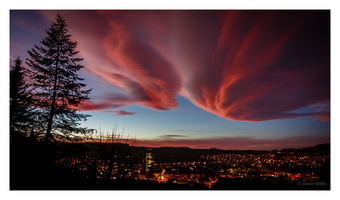 Januar 2015 - Föhnfische über Lörrach (D)