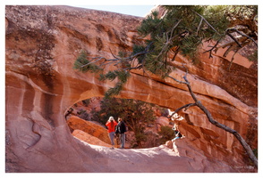 Wanderung durchs Devils Garden, Double O Arch